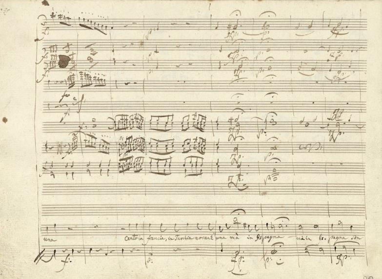 Manuscrit autographe de Don Giovanni.