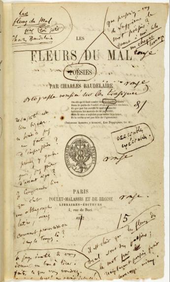 Charles Baudelaire. Les Fleurs du mal.