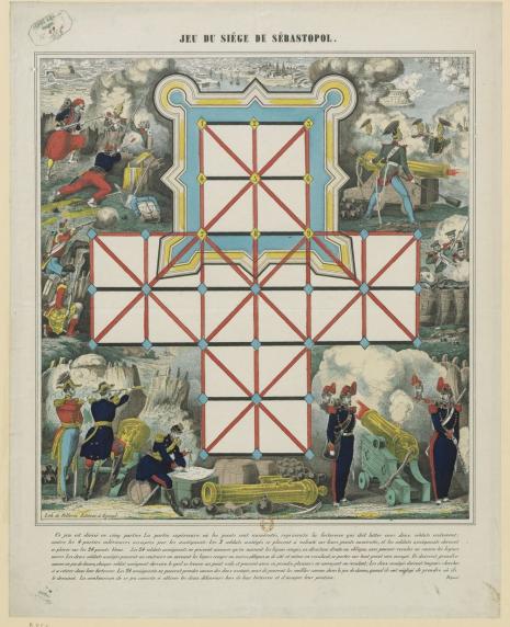 Jeu du siège de Sébastopol. Pellerin, 1855.