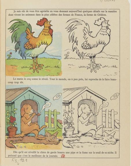 La ferme de Gédéon : album à colorier. Benjamin Rabier, 1952