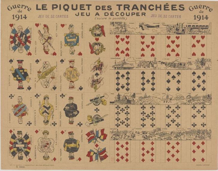 Panneau  Le Piquet des tranchées. 1915.