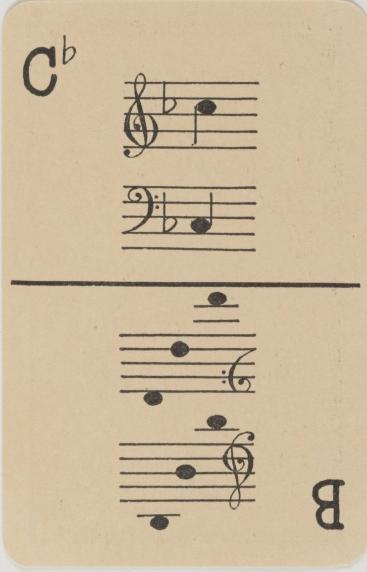 Musicards (Jeu de cartes musical). Naomi Caroll Haimsohn, 1936. 