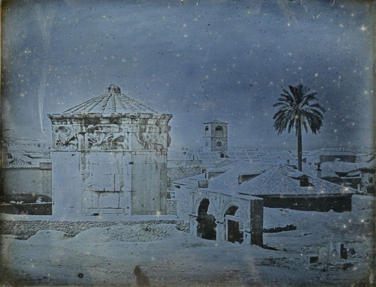 Athènes. 1842. Tour des Vents. 115 Joseph-Philibert Girault de Prangey. Photographie.