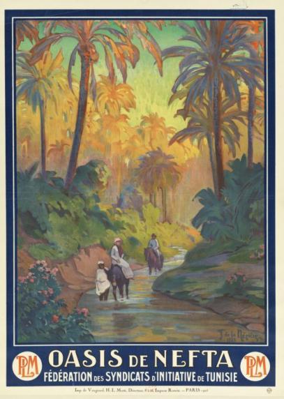 Oasis de Nefta. Fédération des syndicats d'initiative de Tunisie. Joseph de La Nézière, 1925 