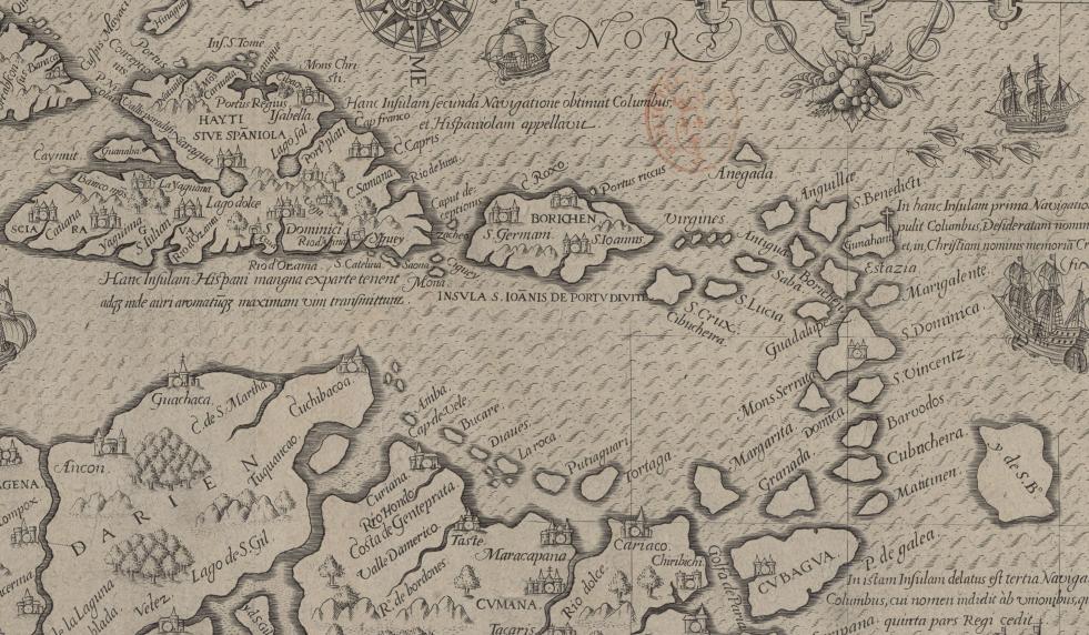 Les territoires de l’Amérique Occidentale, 1594 - Théodore De Bry