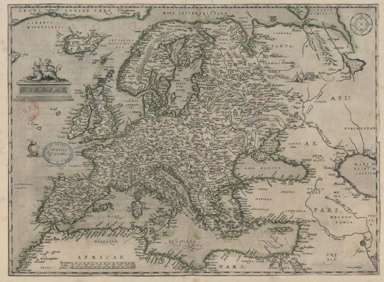 Europae [pars] In Theatrum Orbis Terrarum - 1570