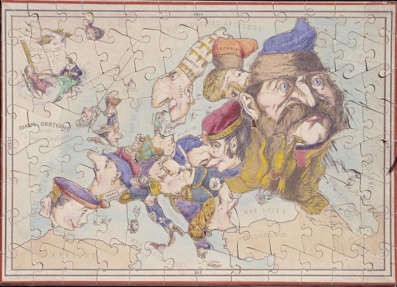 Panneau  Europe grotesque, 1865 