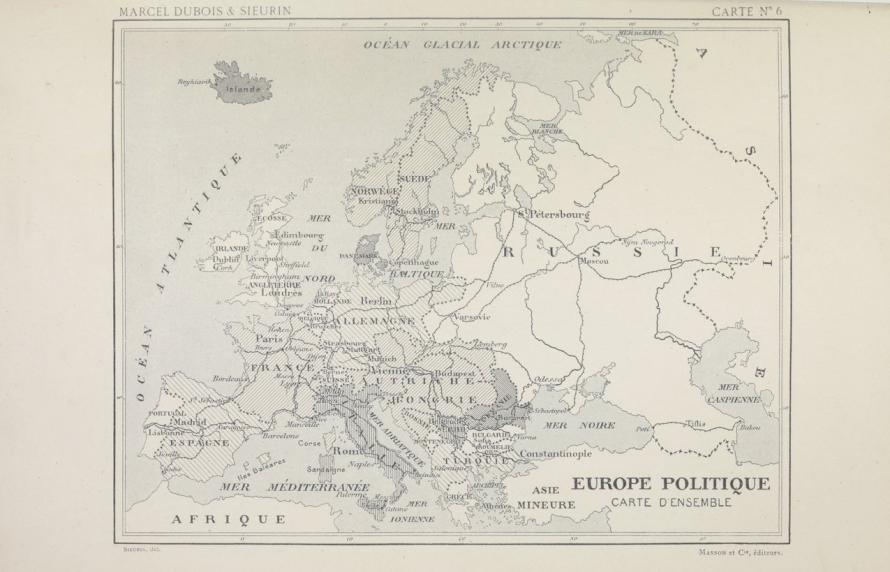 Cartes d’étude pour servir à l'enseignement de la géographie, 1 - 1898